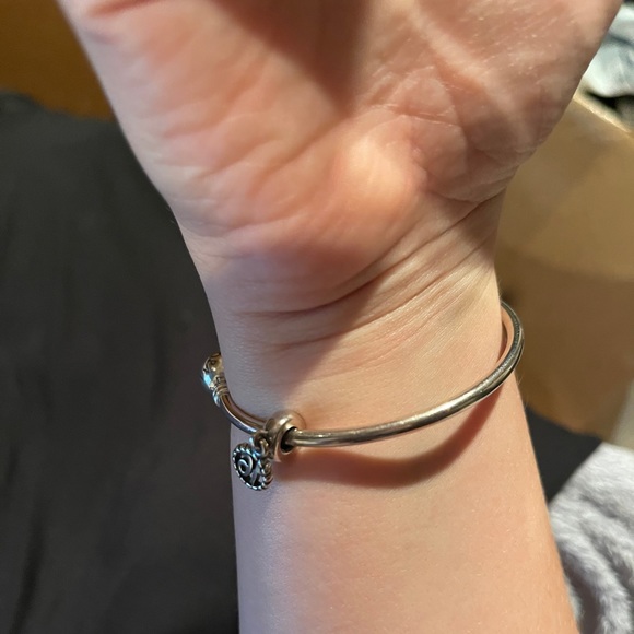Pandora Me Bangle + Retired “16” Charm Pandora Me Bangle + Retired “16” Charm
